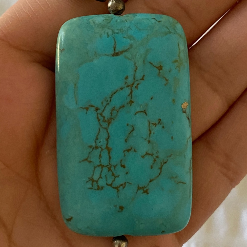 Turquoise statement necklace